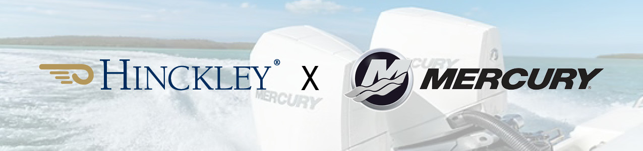 Hinckley Yachts and Mercury Marine partnership with outboard engines on the water